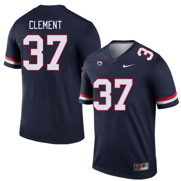 Men #37 Nolan Clement Arizona Wildcats College Football Jerseys Stitched Sale-Navy - Click Image to Close